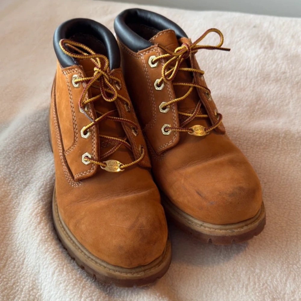 Timberland Women's Brown Leather Lace-Up Boots